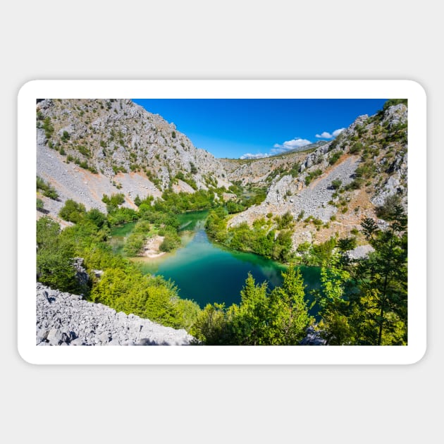 Zrmanja river ii Sticker by ivancoric